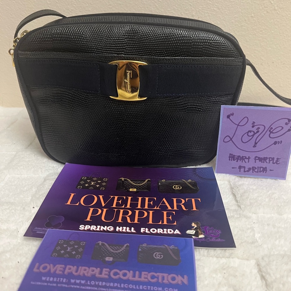 Salvatore Ferragamo Navy Crossbody Bag